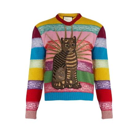 Gucci Vintage, Pre-owned Wool tops Rood, Dames, Maat:S