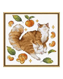 Stickpackung Bild Happy Cat - LetiStitch