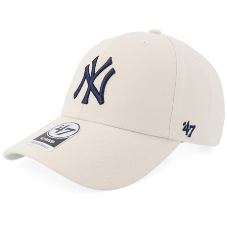 47 Brand - MLB Beige adjustable Casquette - New York Yankees Mvp Bone Adjustable @ Hatstore