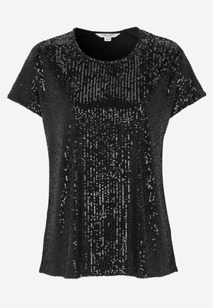 Cellbes of Sweden - Lyxig paljettopp - svart - för damer - 62/64
