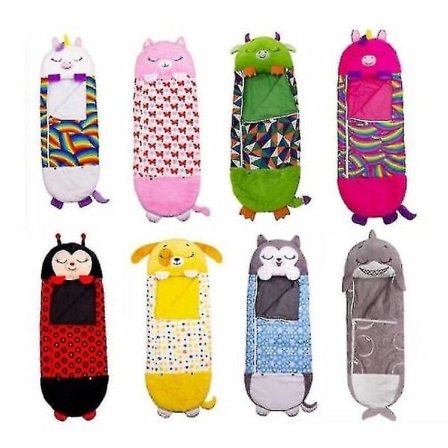 Suuri Nukkumapussi Lapsille Leikkityyny Pehmeä Lämmin Yksisarvinen Lahja Lelut Joulu 180X70cm 180X70cm Sininen