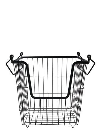 house doctor | Basket, Hdtaw, Matte Black | 26.7X26.7X26.7CM