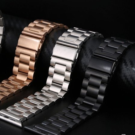 Urrem til ur i tykt rustfrit stål, tungt metal, udskiftning af urrem