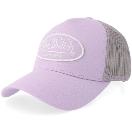 Von Dutch - Lila trucker Keps - Oval Patch Purple A-Frame Trucker @ Hatstore