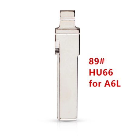 10kpl 89# HU66 Alkuperäinen avaimen terä leikkaamaton Flip-vaihto Käännettävä taitettava kauko-avaimen terä Auton aihio Auton avaimen terä Audi 