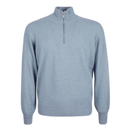Brunello Cucinelli, Sweater Niebieski, Mężczyzna, Rozmiar: L