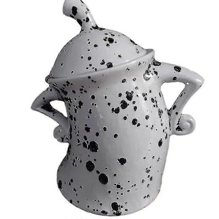 Burk Med Attityd Söt Fräck Förvaringsburk Roliga Keramiska Skrivbordsdekorationer-hao