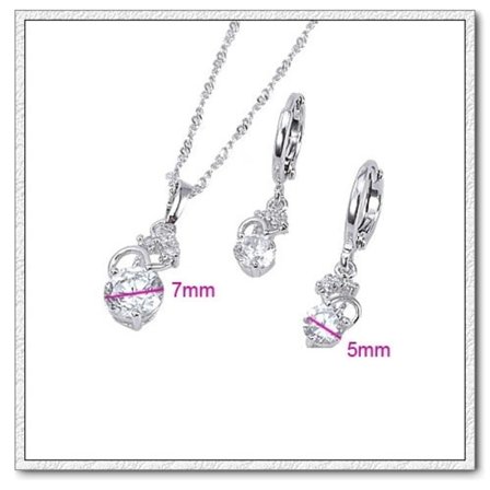 18K Guldfyllda Guld Filled gulddoublé SET CZ