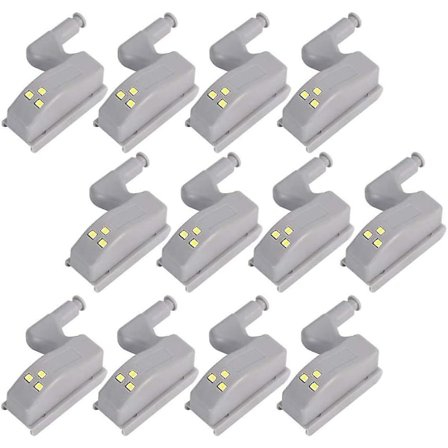12 stk. LED-sensorlys - Batteridrevne lys til hjem og garderobe [DB]