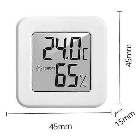 Mini Inomhus Termometer LCD Digital Temperatur Rum Hygrometer Mätare Sensor Luftfuktighetsmätare Inomhus Termometer Temperatur
