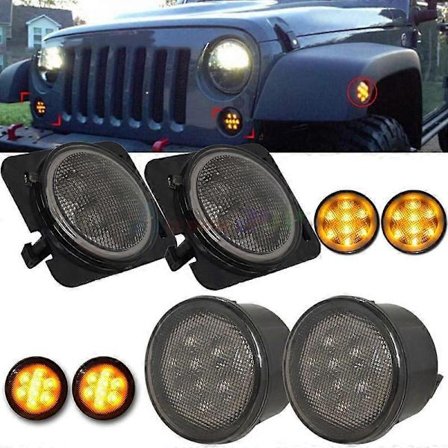 Amber Forreste LED Blinklys billys Samling Til 2007~2017 Jeep Wrangler JK