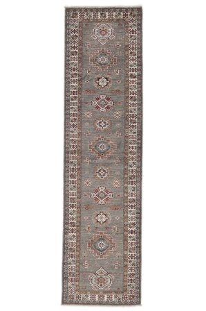 Kazak Ariana Rug Oriental Runner Brown (Wool, Afghanistan)