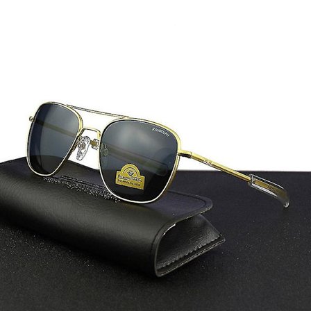 Top Army Randolph Re Solglasögon Glas Män Designer Solglasögon Körning