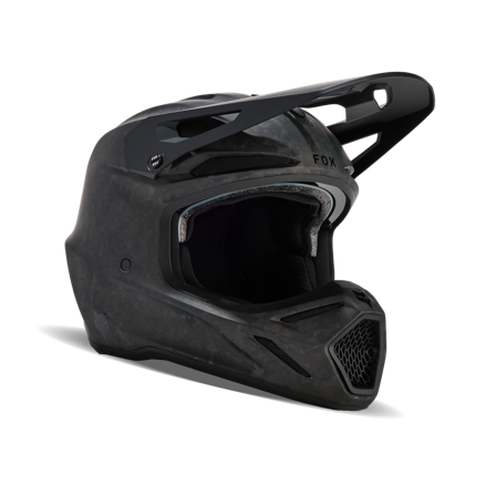 Kask Cross FOX V3 Rs Carbon Solid Matowy Czarny XL