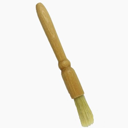 Kakekost i tre - Pensel for smøring - Ideell for påføring av oljer, glasurer, melk og eggeplomme - 2cm x 2cm x 19cm