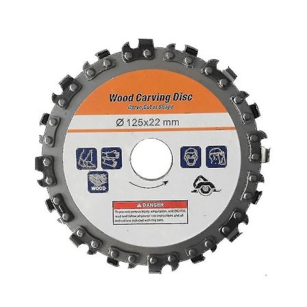 125mm 16 Tands Rustfrit Stål Slibningsmaskine Træbearbejdningsskive Rillningsmaskine Kæder Skive Træ C