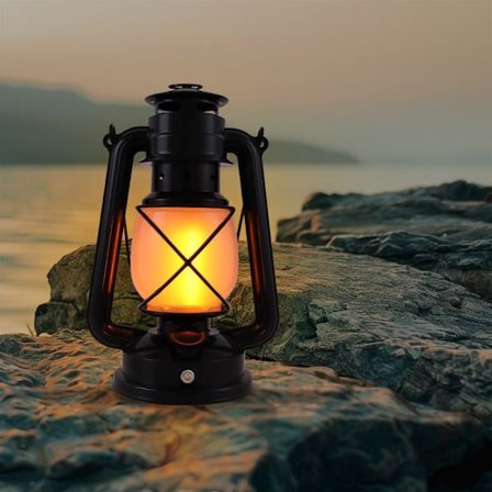 USB-oppladbar Campinglykt / Teltlampe - Lampe for camping – Retro LED, 3 lysmoduser, hengbar utendørslykt