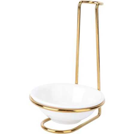 Skeholder Ske Rest Stativ Keramik Rustfrit Stål Suppeske Øse Hylde