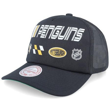Mitchell & Ness - NHL Schwarz trucker Cap - Pittsburgh Penguins Speedway Hwc Black Trucker @ Hatstore