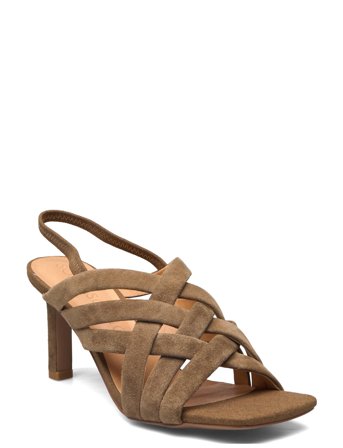 Stiletto Sandal Med Hæl Kakigrønn Sofie Schnoor*Betinget Tilbud