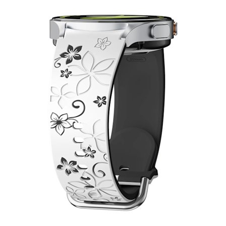 Graverat silikonarmband för Samsung Galaxy Watch 7 FE/6 4 Classic/5 Pro 45 Utan Glipor Sportarmband Galaxy Watch 7 Armband 44mm 40mm