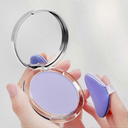 Chillab Lavendel Matt Puder för Oljekontroll & Glansfri Finish, Lätt Löst Fixeringspuder med Naturliga Ingredienser