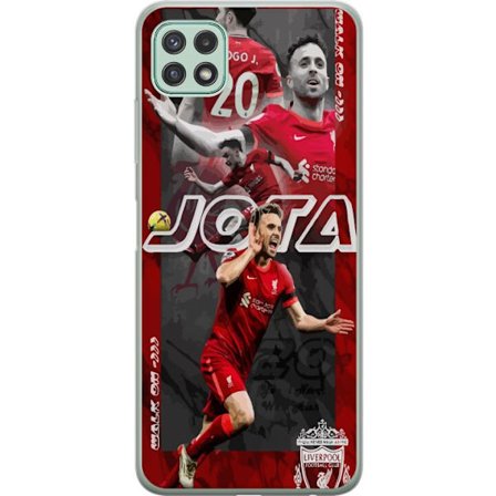 Yhteensopiva Puhelinkuori Samsung Galaxy A22 5G Liverpool Diogo Jota nro 20 jalkapallo juliste Portugali hyökkääjä Punaiset hyökkääjät Premier League