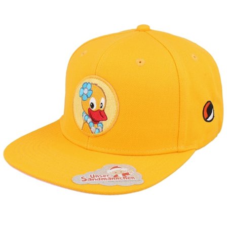 Unser Sandmännchen - Schnatterinchen round Patch Yellow/Pink Snapback Snapback Yellow Cap - @ Hatstore