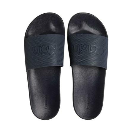 Calvin Klein, Pool Slide rubber Niebieski, Mężczyzna, Rozmiar: 42 EU