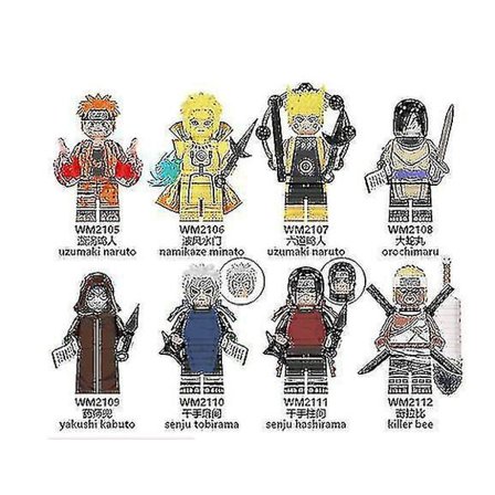 Naruto-sarjan Naruto-rakennuspalikat Minifiguuri Lasten Kokoamislelut