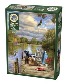 Puslespil Hund eftermiddag 1000 brikker