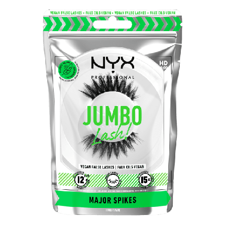 NYX Professional Makeup Jumbo Lash! 09 Major Spikes lösögonfransar & färgning Dam Svart 1 PCS