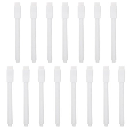 15 st raderbara kritmarkeringar, vita pennor, konstmarkeringspennor, vita