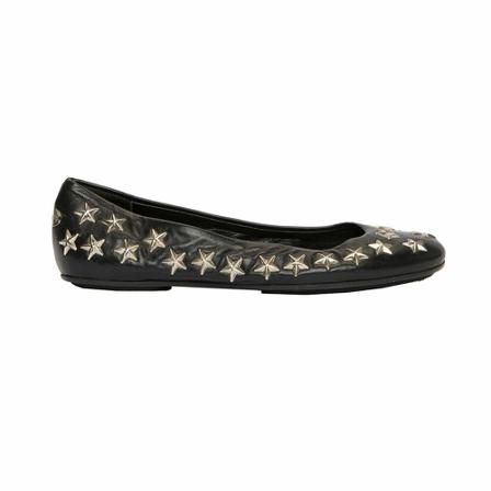 Jimmy Choo, Flats Zwart, Dames, Maat:37 EU,leer