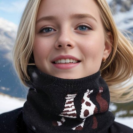 Sødt katte- og poteaftryk tørklæde til kvinder - Blød, elastisk vintervarme, lilla og sort hyggelig krave med hvide poter, alsidig til udendørs skiløb