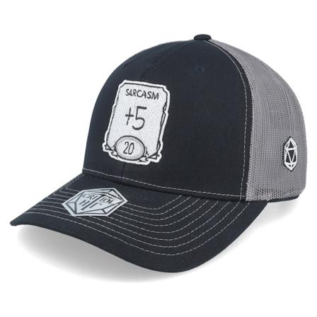 Critiql Hit - Musta trucker Lippis - Sarcasm Ability 112 Split Black/Charcoal Trucker @ Hatstore