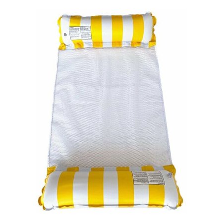 Badehænge: super let vandhænge, oppusteligt hoved- og fodafsnit (luftmadras med net) KLB