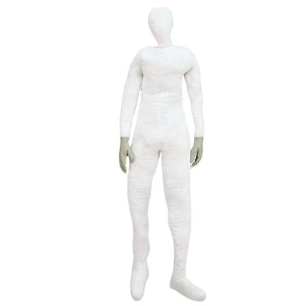 182 cm høj, poserbar Halloween-dekoration i naturlig størrelse, blød, fyldt, bøjelig mannequin med hænder - Perfekt