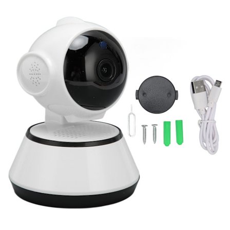 Indendørs sikkerhedskamera APP Visning Natkamera 2.4GHz WiFi Kontinuerlig optagelse til baby, hund, børneværelse, ældre