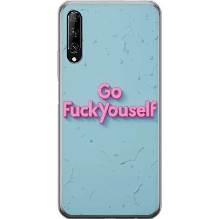 Kompatibelt Mobilskal till Huawei P smart Pro 2019 Provokativ rosa text