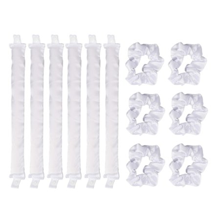 Satin Pillow Rollers Satin Covered Heatless Hair Curlers Flexible Rollers for Heatless Curls for All Hair Types