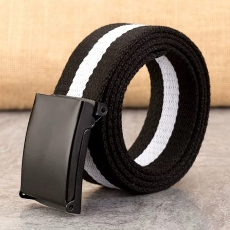 Canvas Vyöt Tactical Belt MUSTAVALKOINEN