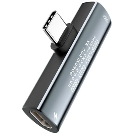 USB-C till USB-C-Adapter - 60W Snabbladdning & 10 Gbps Dataöverföring