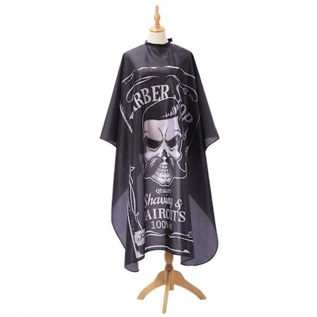 Frisyre Frisør Frisørklut Hodeskallemønster Forkle Polyester Kappe Frisøredesign Tilbehør Salong Frisørfrakke