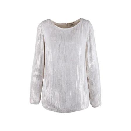 Yves Saint Laurent Vintage, Pre-owned Silk tops Wit, Dames, Maat:M
