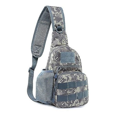 Militär Taktisk Axelväska Herr Vandringsryggsäck Nylon Utomhus Jakt Camping Fiske Molle Armé Trekking Bröst Sling Bag