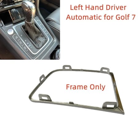 För VW Volkswagen Vänster Höger Körning Automatisk DSG Golf 7 7.5 Golf R Växelspaksspak Krom Ramfäste Shift 5GG713203A-Vänster Förarsida