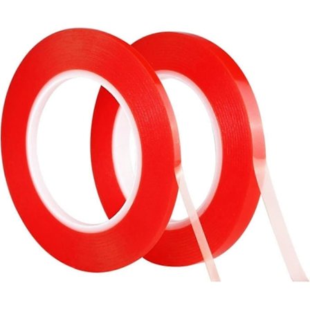 Dobbeltsidig teip siking 0,2 mm * 8 mm X 25 m Varmebestandig Høy Adhesjon Transparent Akrylteip, LCD-skjermreparasjon Stier For Mobiltelefon T,1497