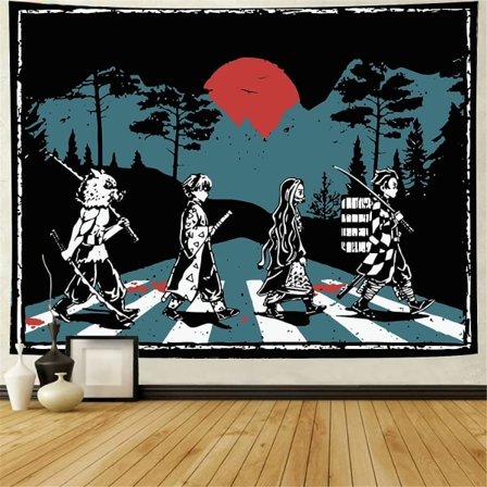 IC Animetapet, veggdekorasjon, plakatbakgrunnstapet, metallplakat, sovesal Demon-maleri, 60x80 tommer