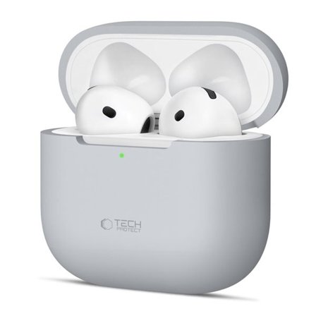 Tech-Protect silikonetui for Apple AirPods 4 - Grå